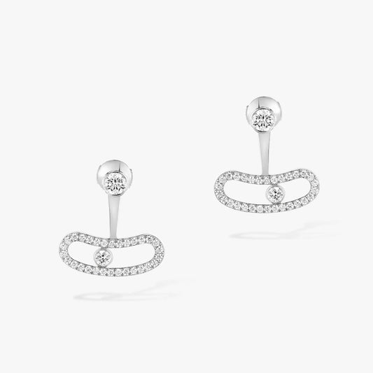 [⭐Hesperis Jewelry]MOVE UNO SILVER DIAMOND EARRINGS
