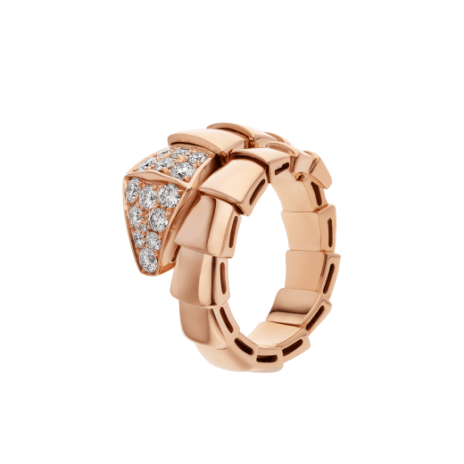 [⭐Hesperis Jewelry]SERPENTI RING PINK GOLD DIAMOND