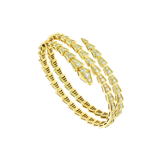 [⭐Hesperis Jewelry]SERPENTI BRACELET GOLD DIAMOND DOUBLE ROW