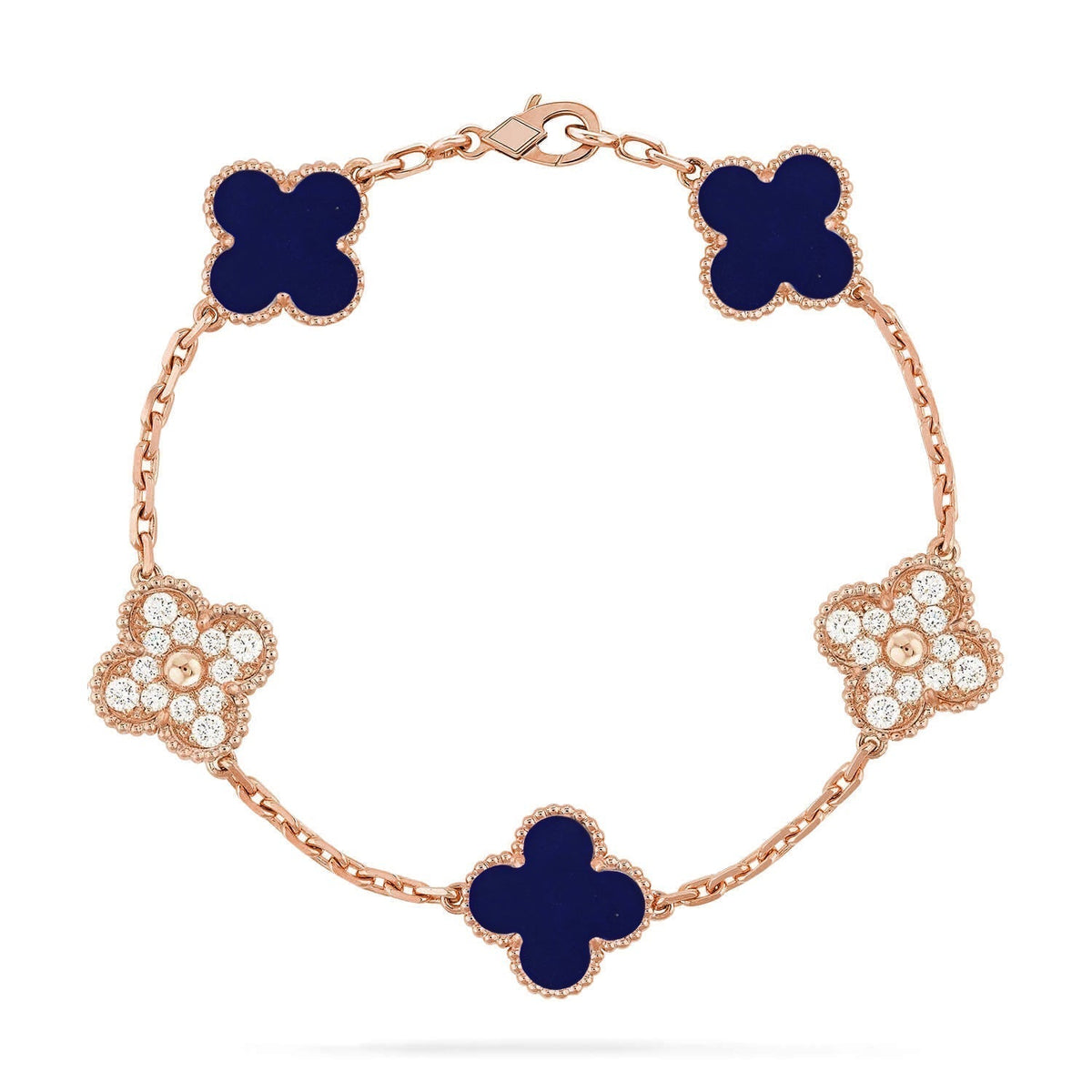 [⭐Hesperis Jewelry]CLOVER 5 MOTIF LAPIS LAZULI BRACELET COLLECTION