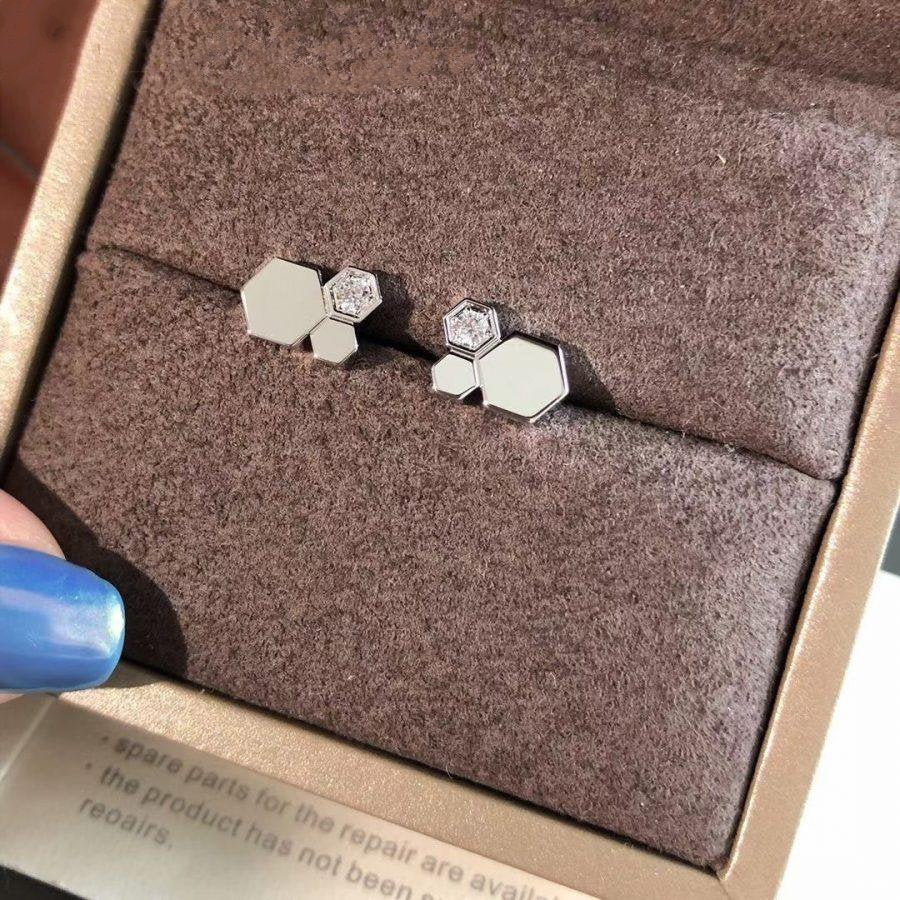 [⭐Hesperis Jewelry]BEE LOVE SILVER DIAMOND EARRINGS