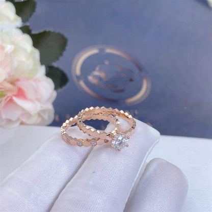 [⭐Hesperis Jewelry]BEE LOVE RING PINK GOLD DIAMOND