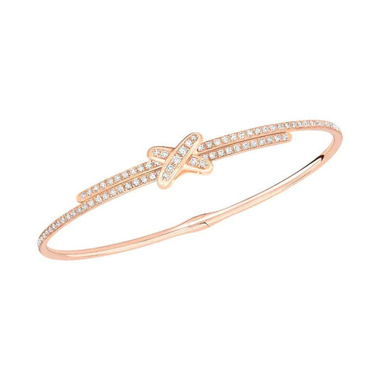 [⭐Hesperis Jewelry]JEUX DE BRACELET DIAMONDS PINK GOLD