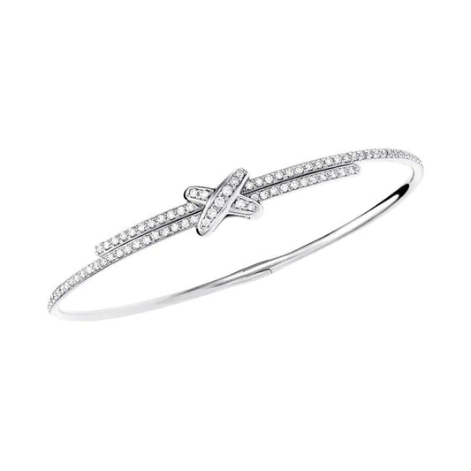 [⭐Hesperis Jewelry]JEUX DE BRACELET DIAMONDS SILVER