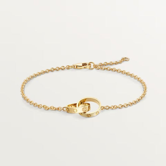 [⭐Hesperis Jewelry]LOVE BRACELET DOUBLE RING