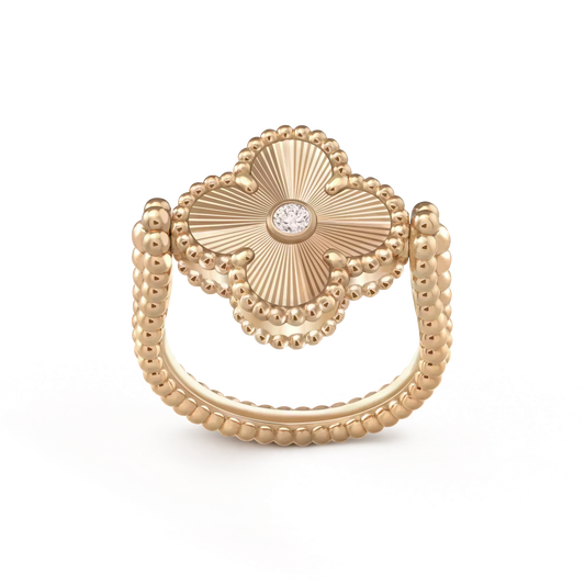 [⭐Hesperis Jewelry]CLOVER RIVERSIBLE ROSE GOLD RING