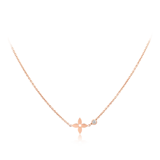 [⭐Hesperis Jewelry]BLOSSOM PENDANT PINK GOLD AND DIAMOND