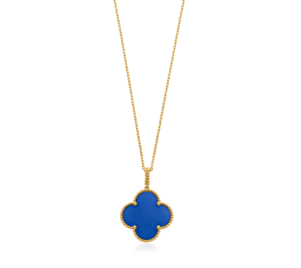 [⭐Hesperis Jewelry]CLOVER 25MM NECKLACE TURQUOISE ROSE GOLD