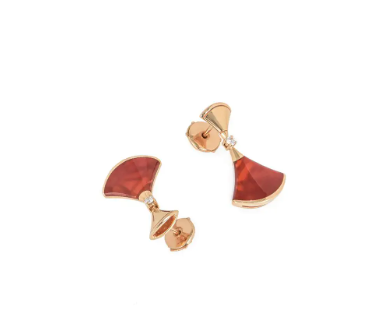 [⭐Hesperis Jewelry]DREAM Carnelian PINK GOLD EARRINGS