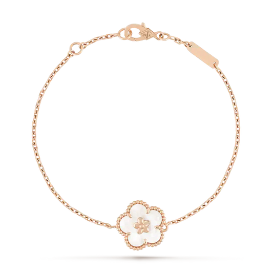 [⭐Hesperis Jewelry]LUCKY WHITE MOP PLUM BLOSSOM  BRACELET