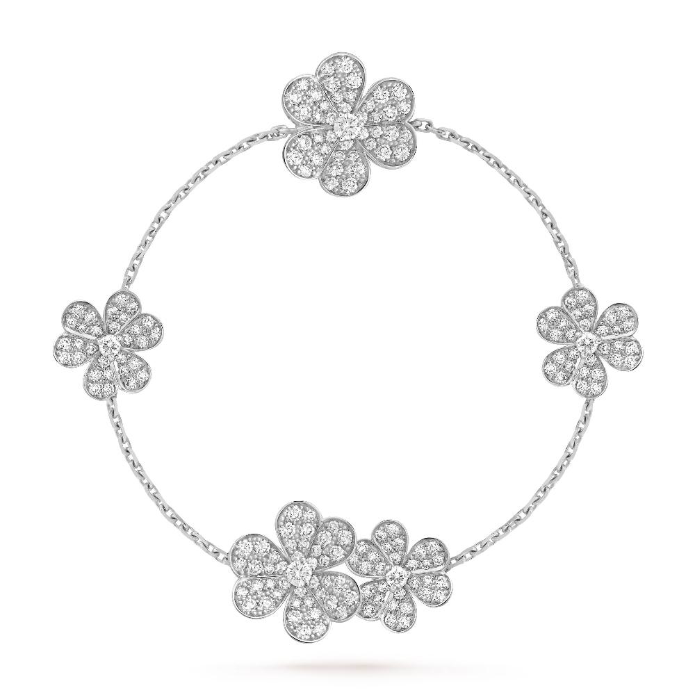 [⭐Hesperis Jewelry]FRIVOLE SILVER 5 FLOWERS BRACELET