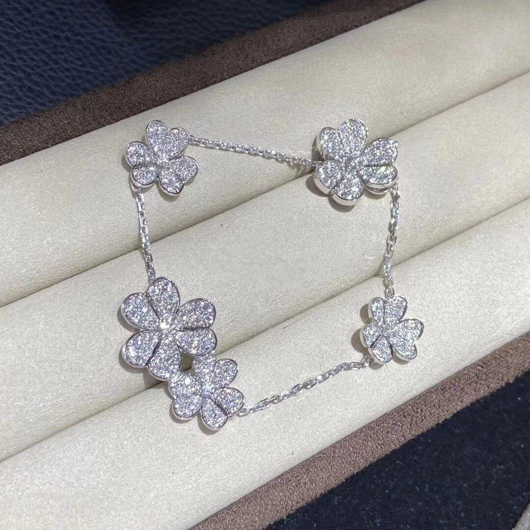 [⭐Hesperis Jewelry]FRIVOLE SILVER 5 FLOWERS BRACELET