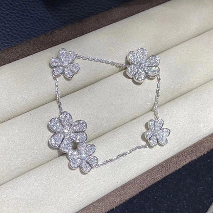 [⭐Hesperis Jewelry]FRIVOLE SILVER 5 FLOWERS BRACELET