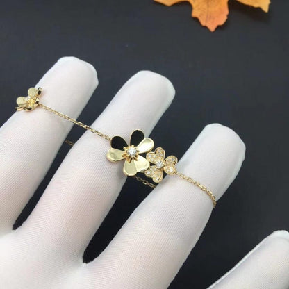 [⭐Hesperis Jewelry]FRIVOLE GOLD 5 FLOWERS BRACELET