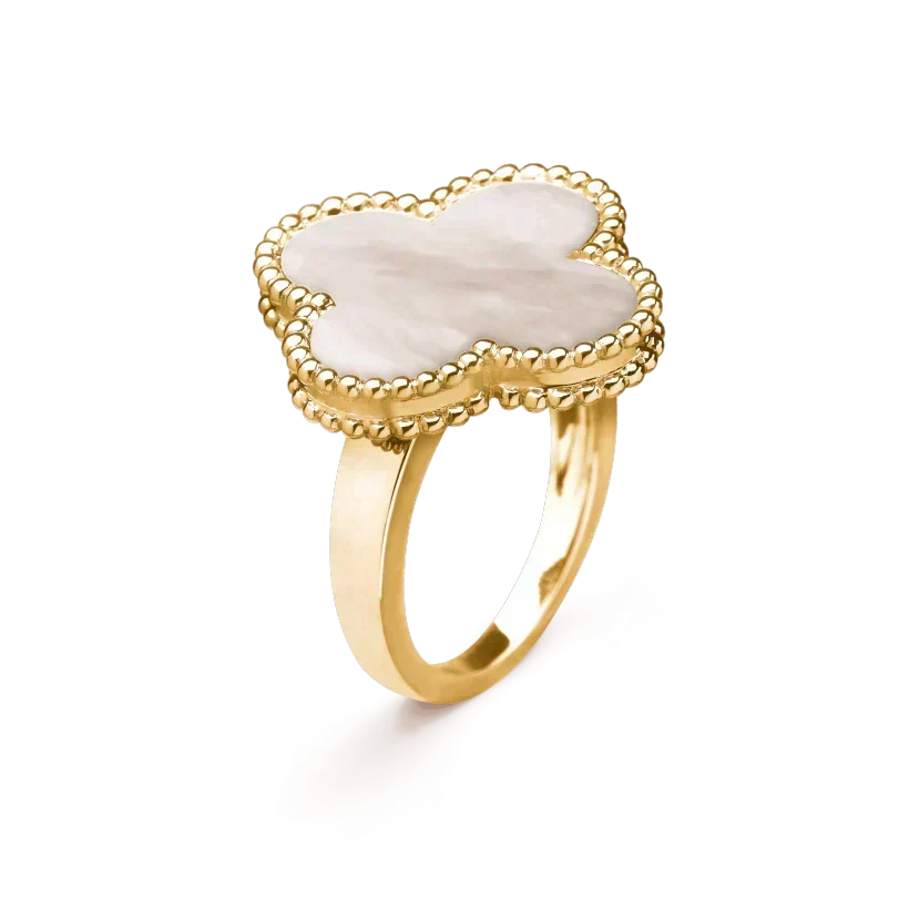 [⭐Hesperis Jewelry]CLOVER WHITE MOP RING