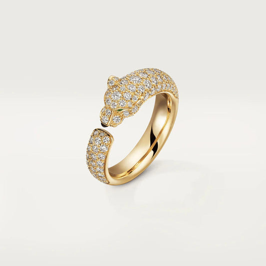 [⭐Hesperis Jewelry]PANTHERE PINK GOLD DIAMOND RING
